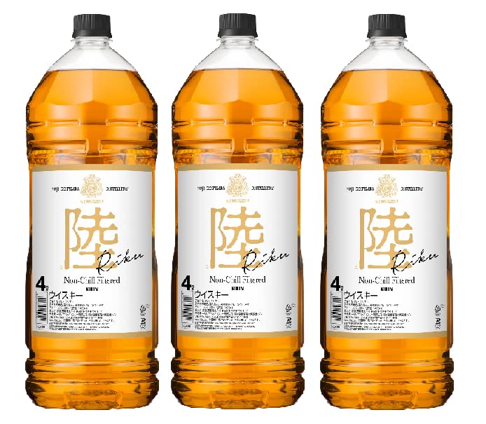 キリンウイスキー 陸 4L 4本 ディスペンサー3本 セット